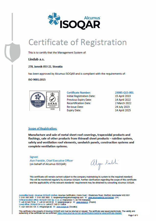 certifikat iso